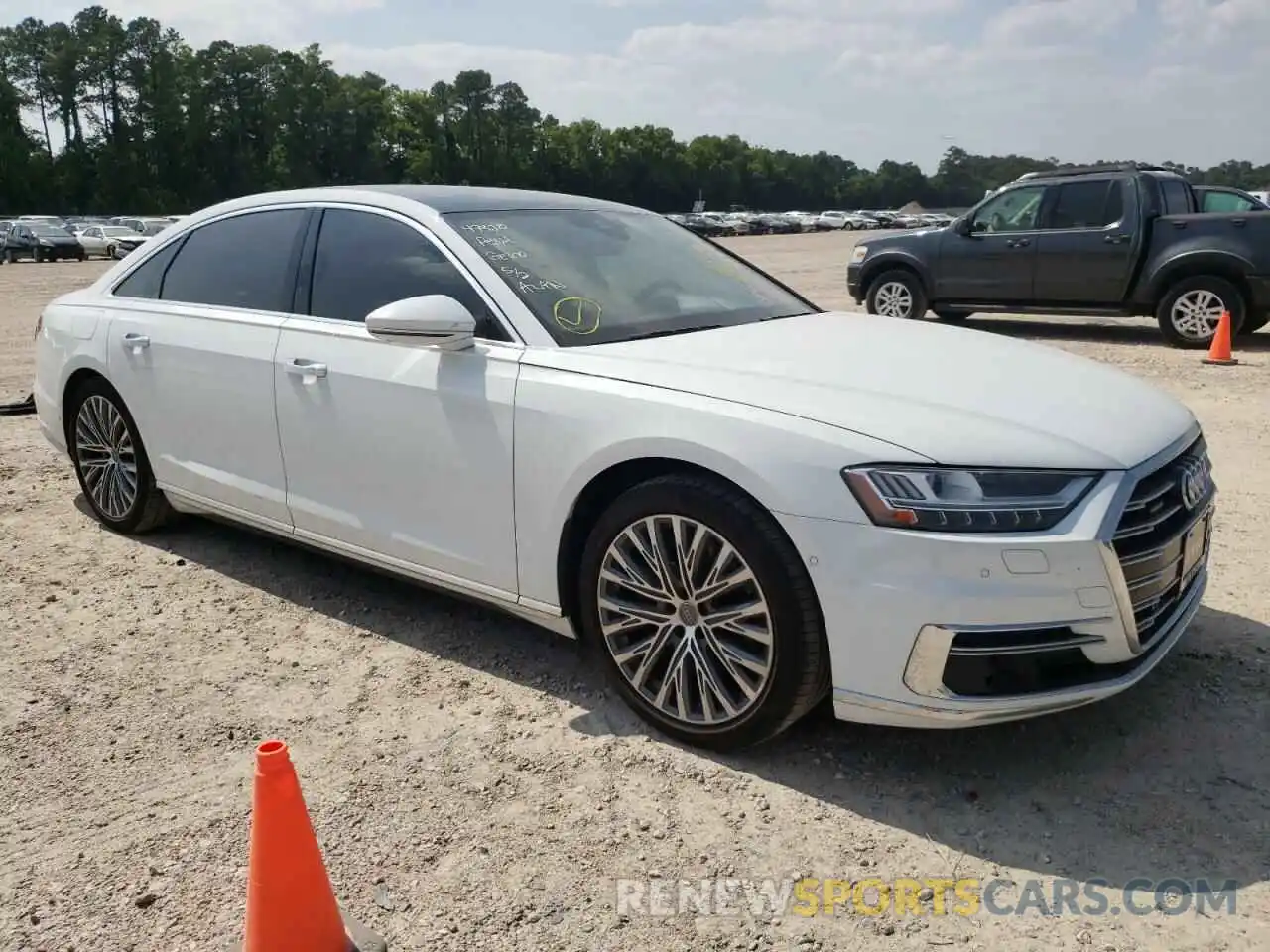 1 Photograph of a damaged car WAU8DAF80KN003428 AUDI A8 2019