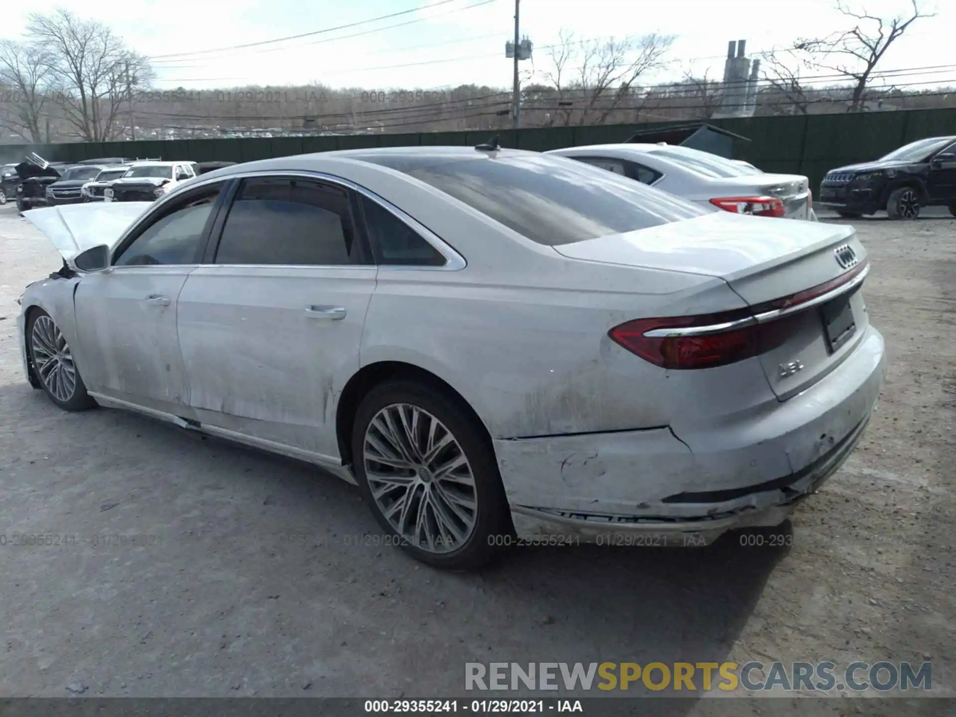 3 Photograph of a damaged car WAU8DAF80KN006068 AUDI A8 2019