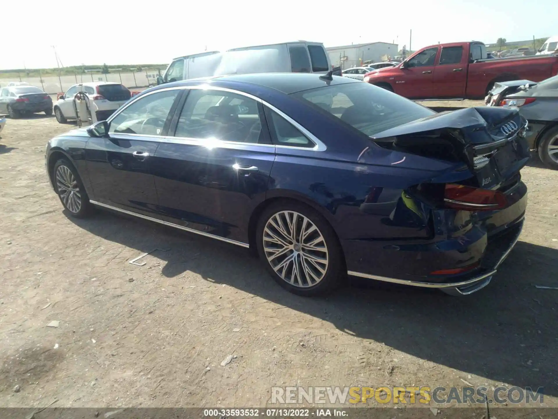 3 Photograph of a damaged car WAU8DAF80KN007396 AUDI A8 2019