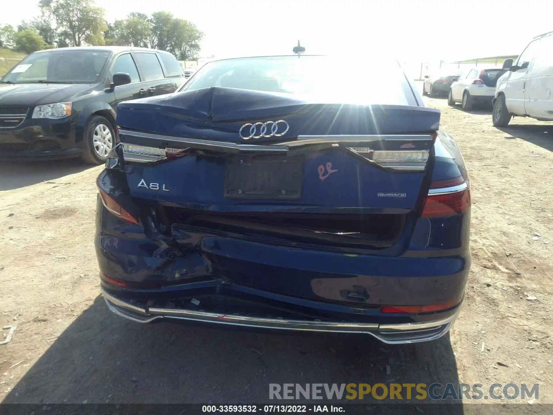 6 Photograph of a damaged car WAU8DAF80KN007396 AUDI A8 2019