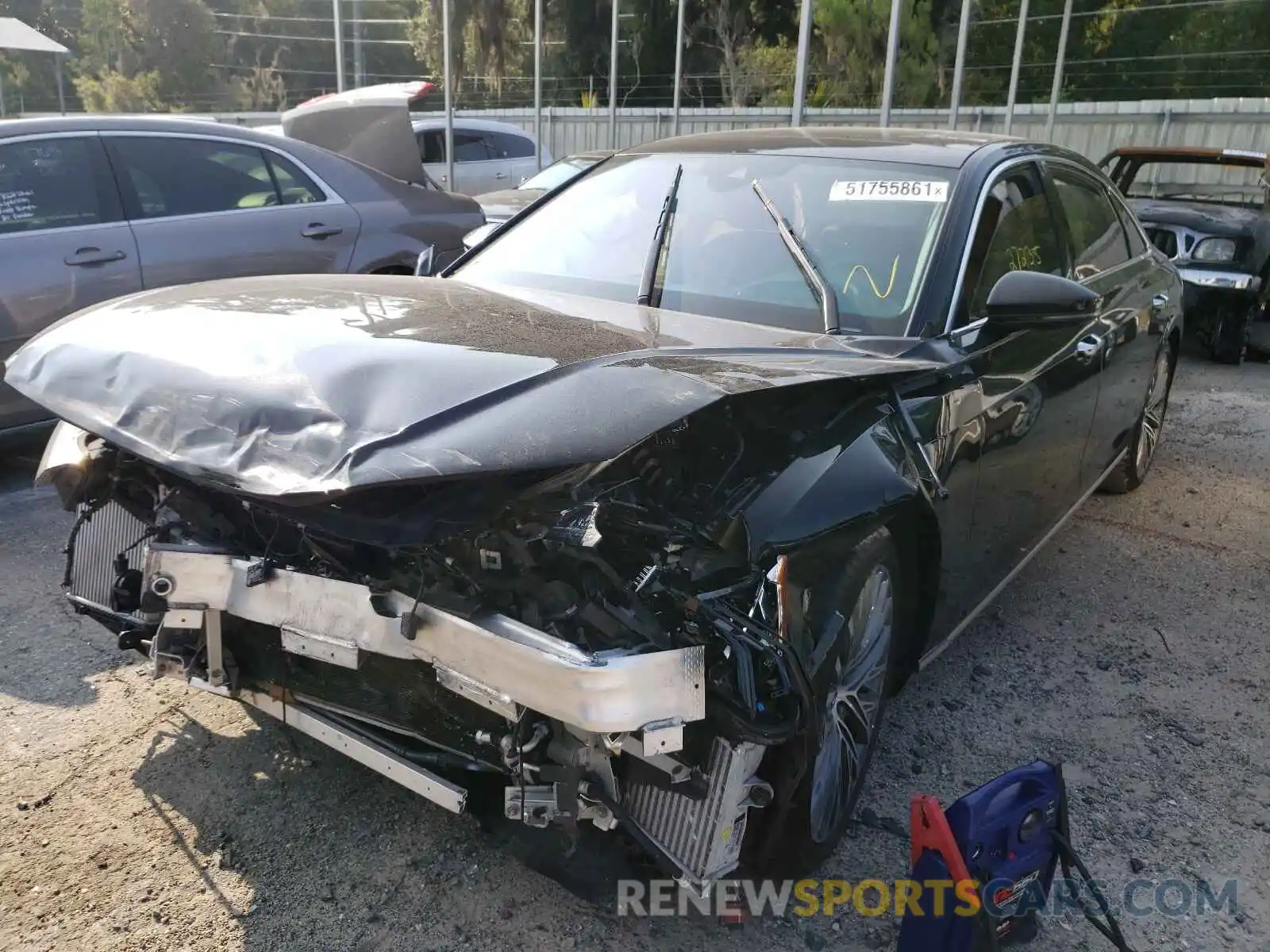 2 Photograph of a damaged car WAU8DAF80KN007978 AUDI A8 2019