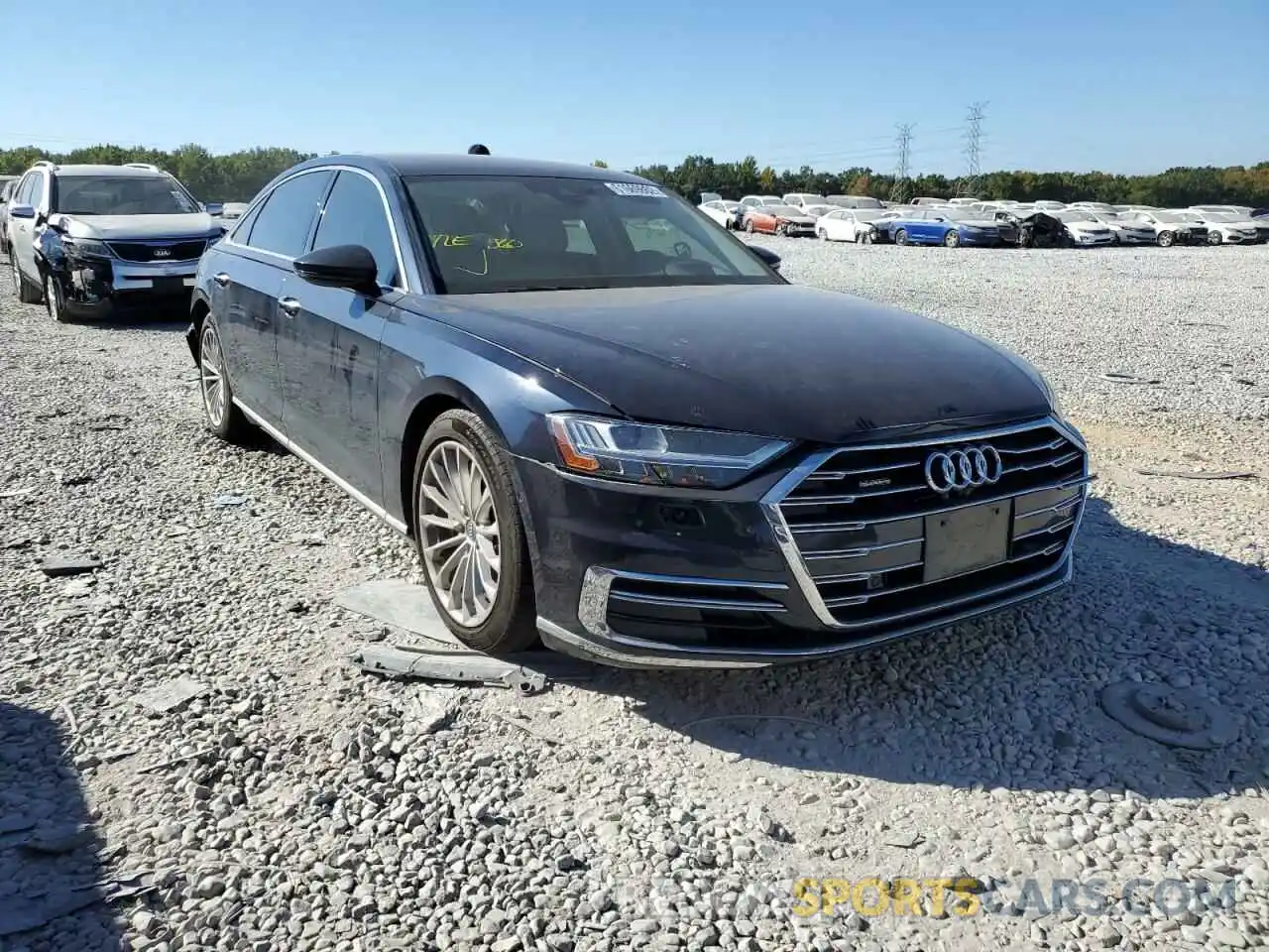 1 Photograph of a damaged car WAU8DAF80KN010332 AUDI A8 2019