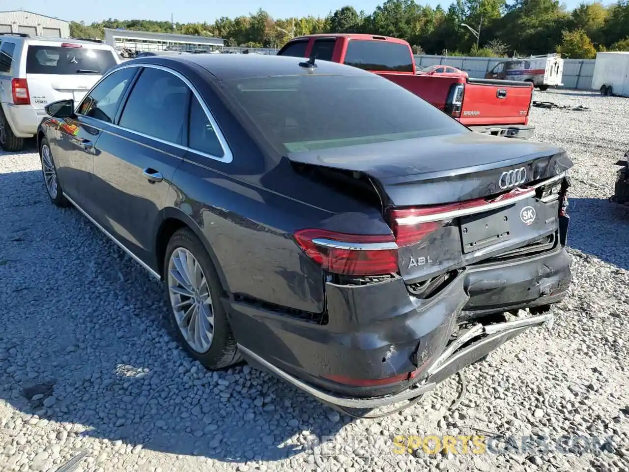 3 Photograph of a damaged car WAU8DAF80KN010332 AUDI A8 2019