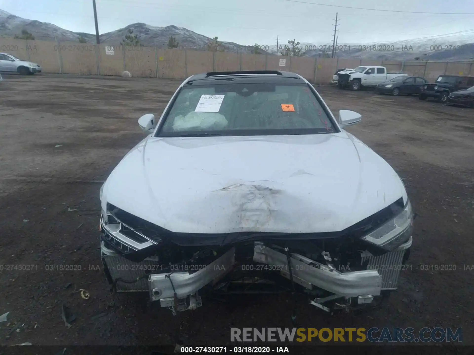 6 Photograph of a damaged car WAU8DAF80KN011268 AUDI A8 2019