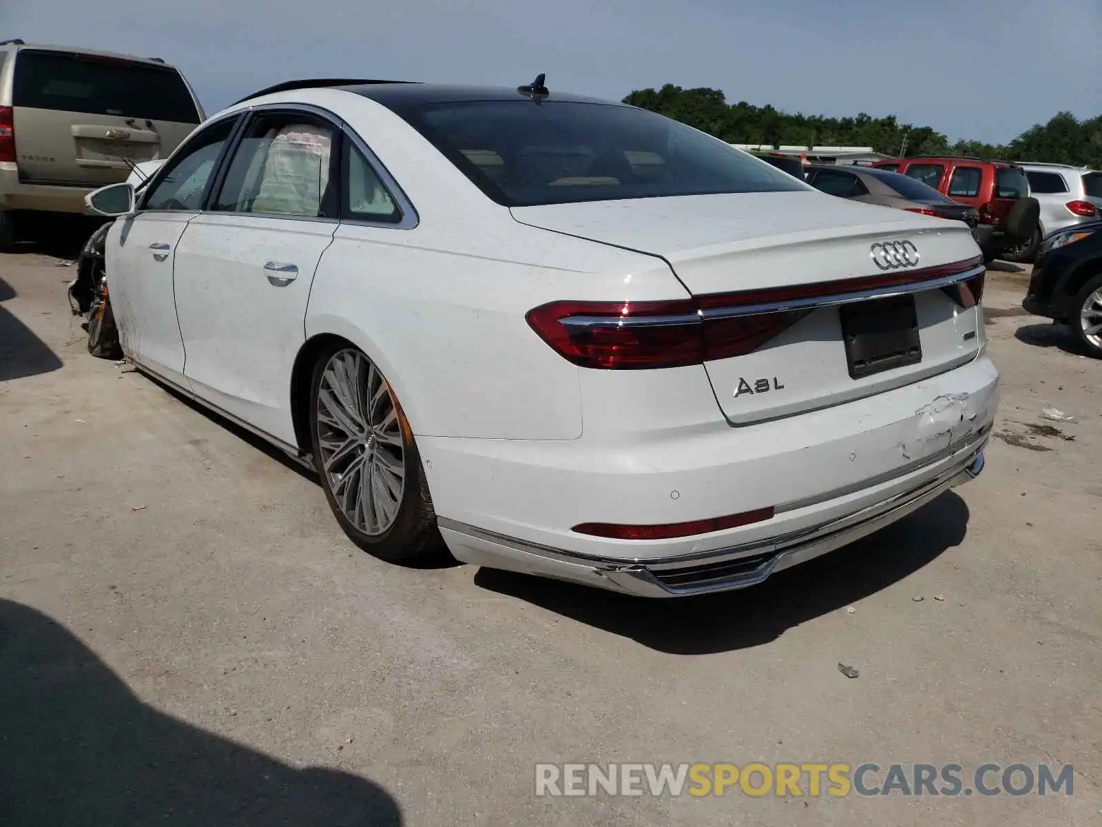 3 Photograph of a damaged car WAU8DAF81KN009545 AUDI A8 2019