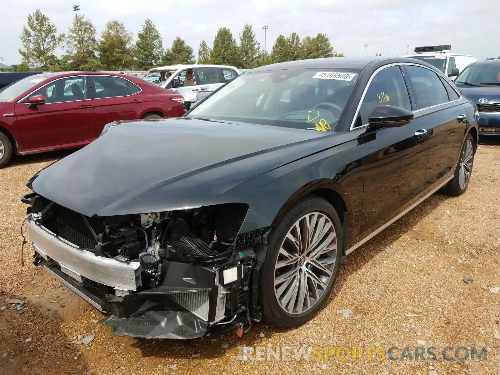 2 Photograph of a damaged car WAU8DAF81KN018911 AUDI A8 2019