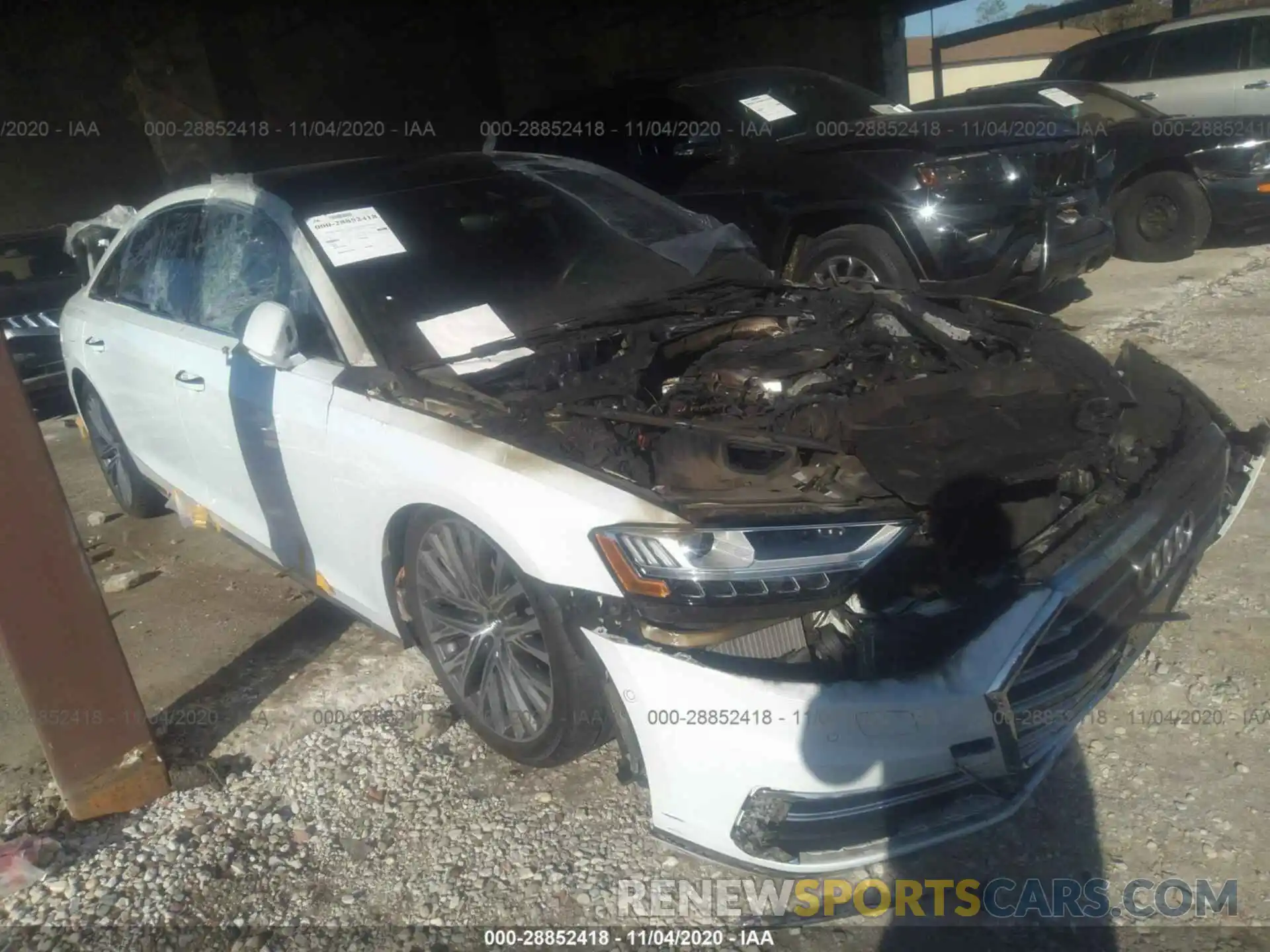 1 Photograph of a damaged car WAU8DAF82KN019310 AUDI A8 2019