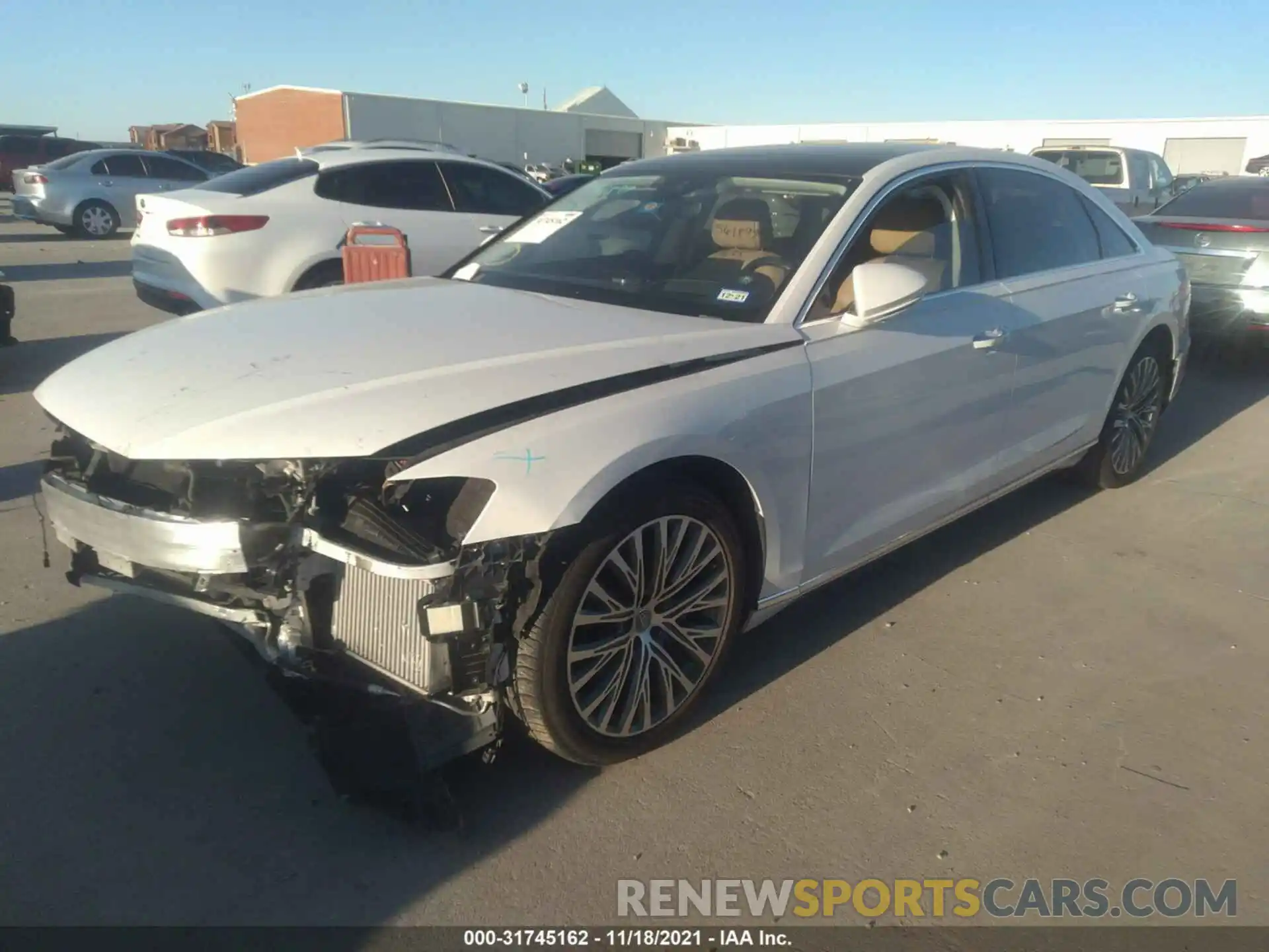 2 Photograph of a damaged car WAU8DAF82KN019579 AUDI A8 2019