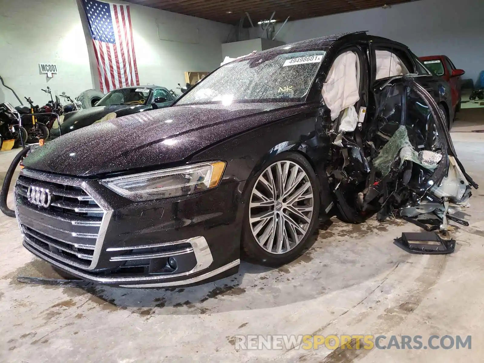 2 Photograph of a damaged car WAU8DAF83KN017274 AUDI A8 2019