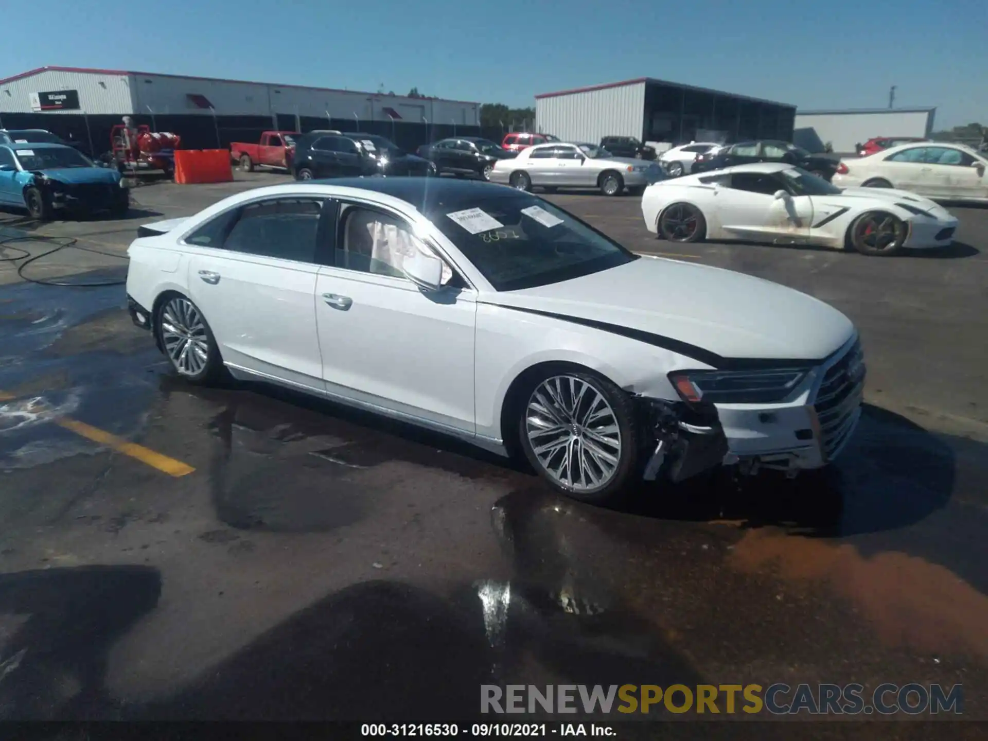 1 Photograph of a damaged car WAU8DAF84KN003917 AUDI A8 2019