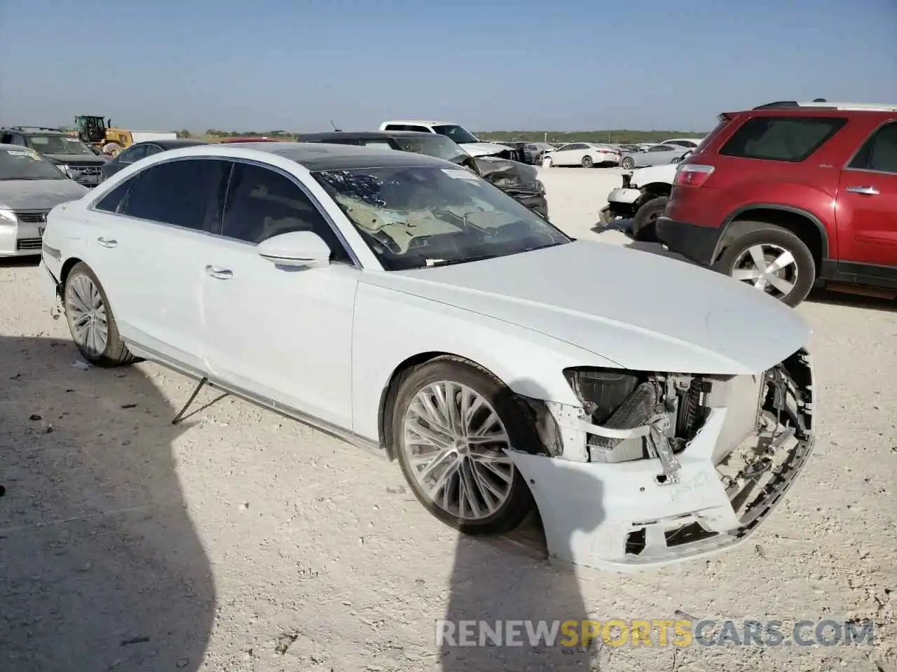 1 Photograph of a damaged car WAU8DAF84KN006364 AUDI A8 2019