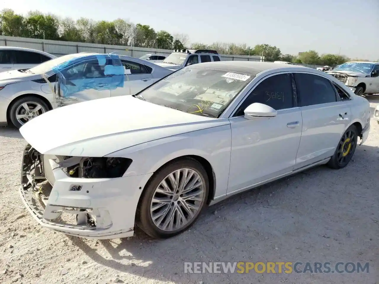 2 Photograph of a damaged car WAU8DAF84KN006364 AUDI A8 2019