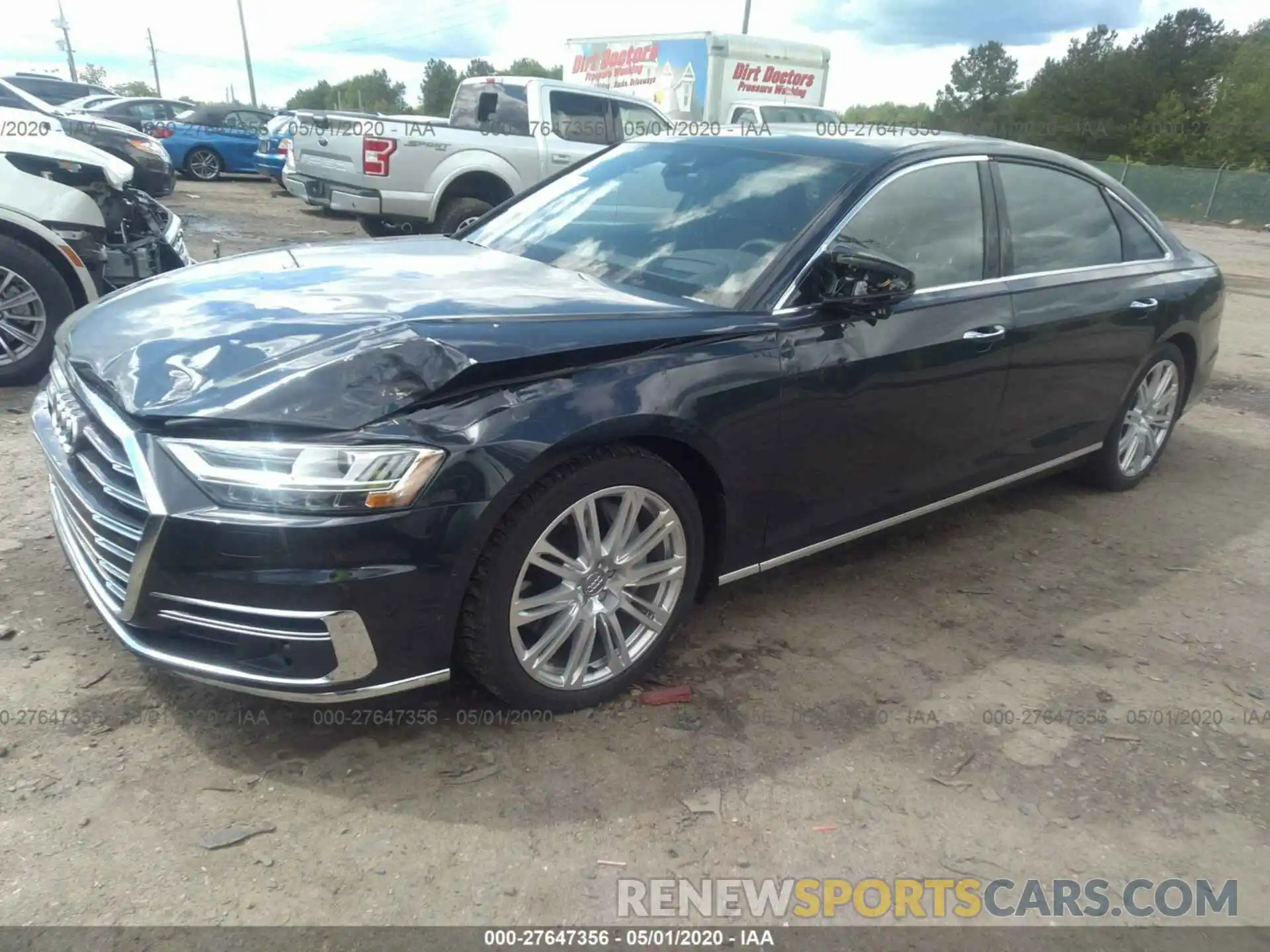 2 Photograph of a damaged car WAU8DAF84KN017199 AUDI A8 2019