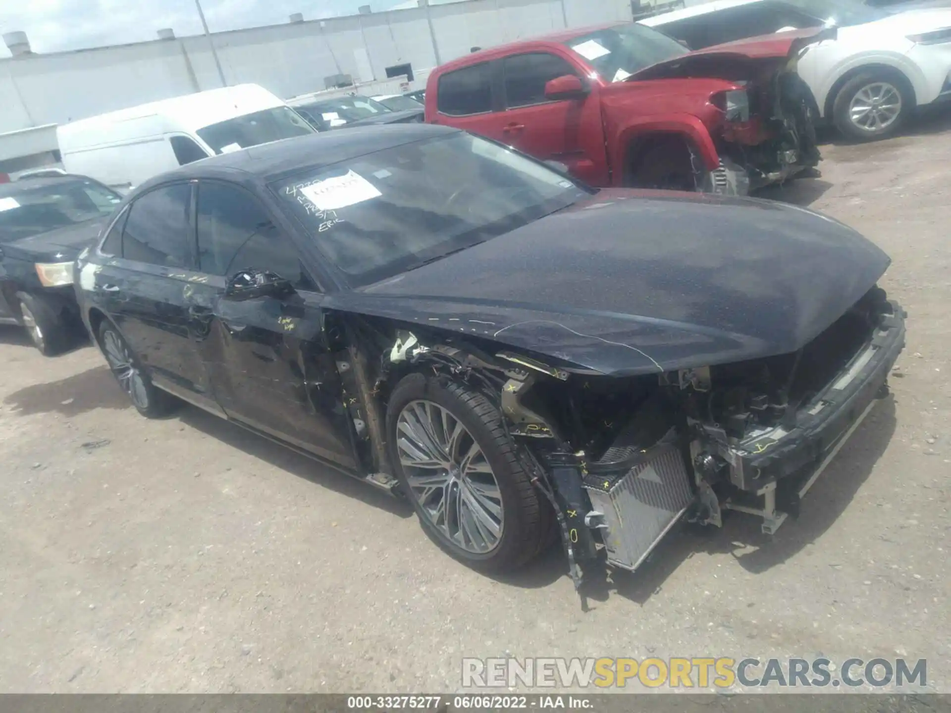 1 Photograph of a damaged car WAU8DAF85KN002081 AUDI A8 2019