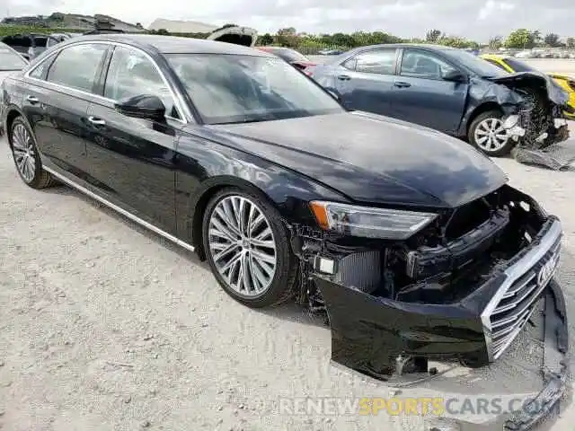 1 Photograph of a damaged car WAU8DAF85KN005109 AUDI A8 2019