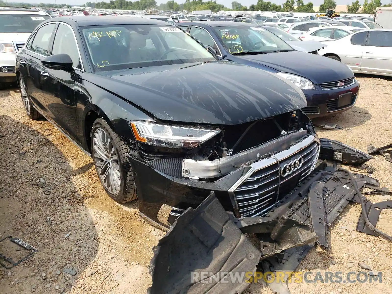 1 Photograph of a damaged car WAU8DAF86KN002932 AUDI A8 2019