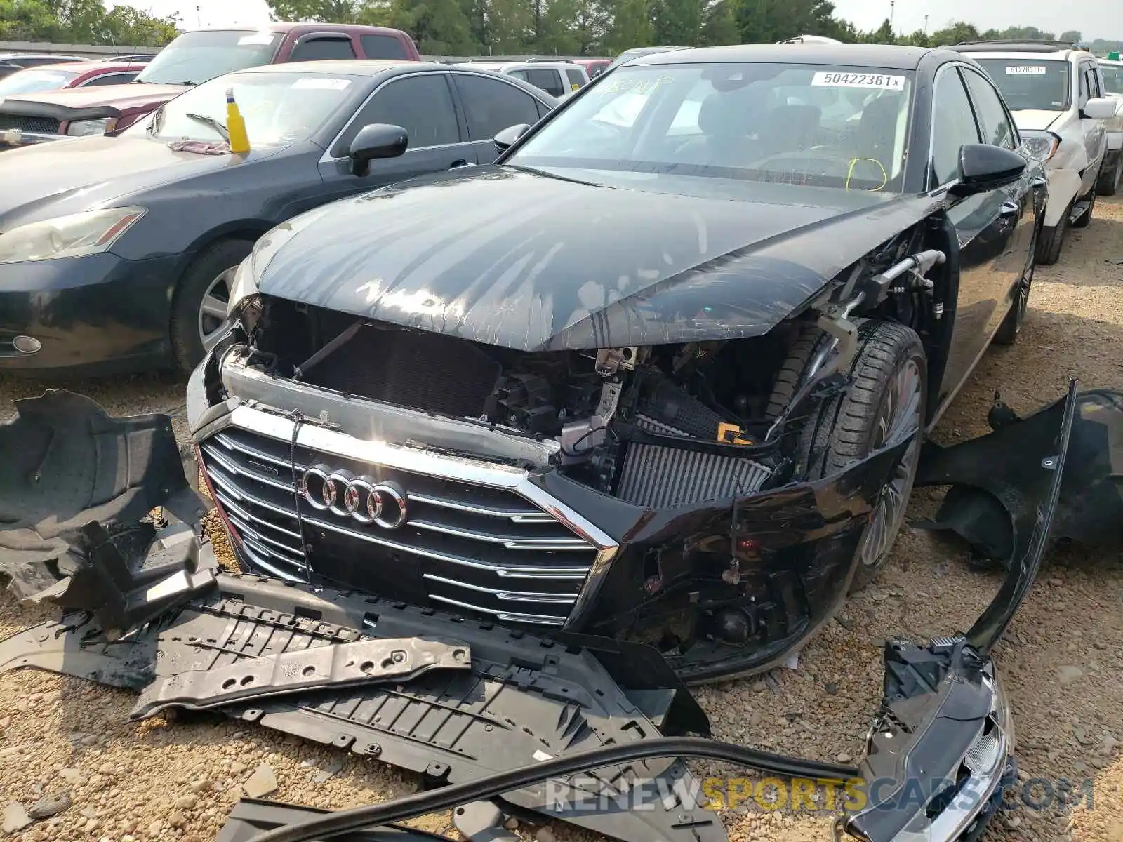 2 Photograph of a damaged car WAU8DAF86KN002932 AUDI A8 2019