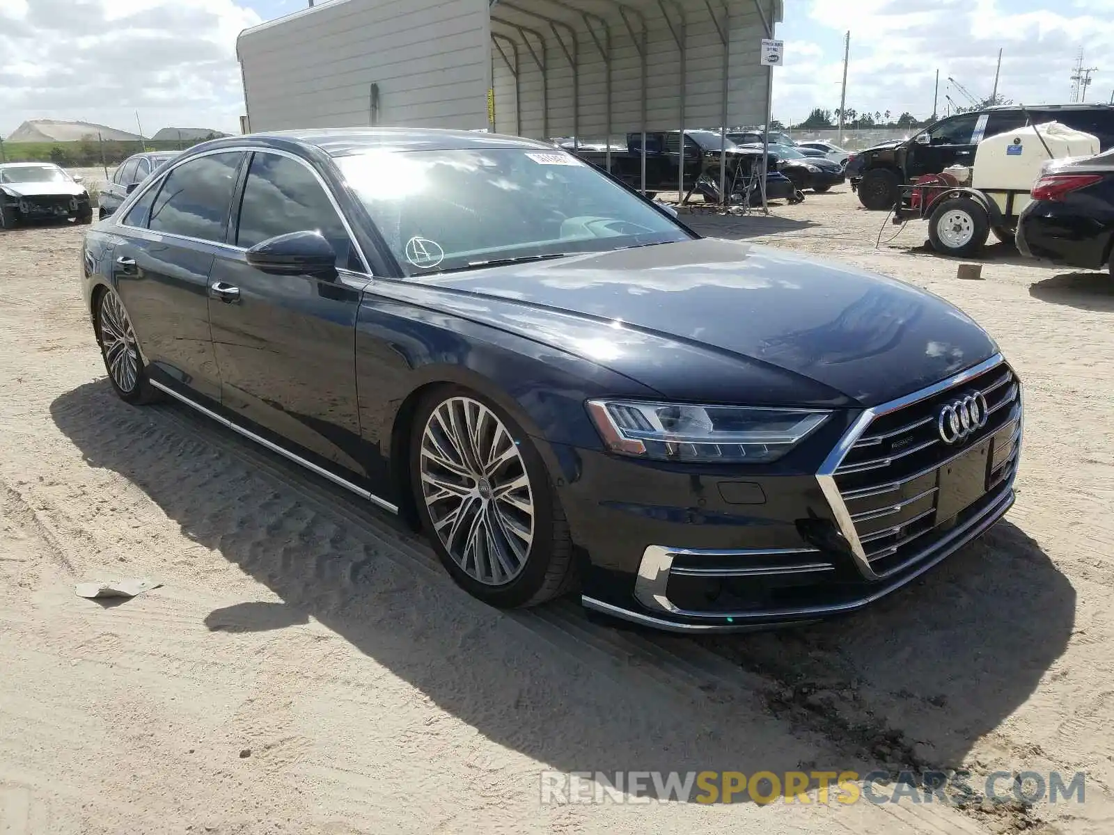 1 Photograph of a damaged car WAU8DAF86KN005412 AUDI A8 2019