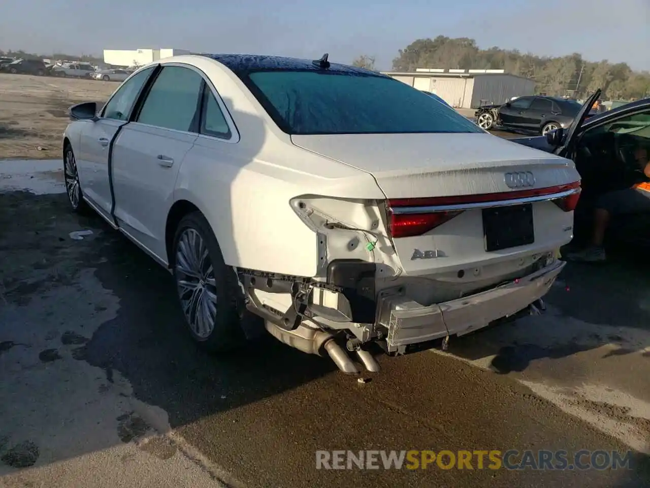 3 Photograph of a damaged car WAU8DAF86KN007385 AUDI A8 2019