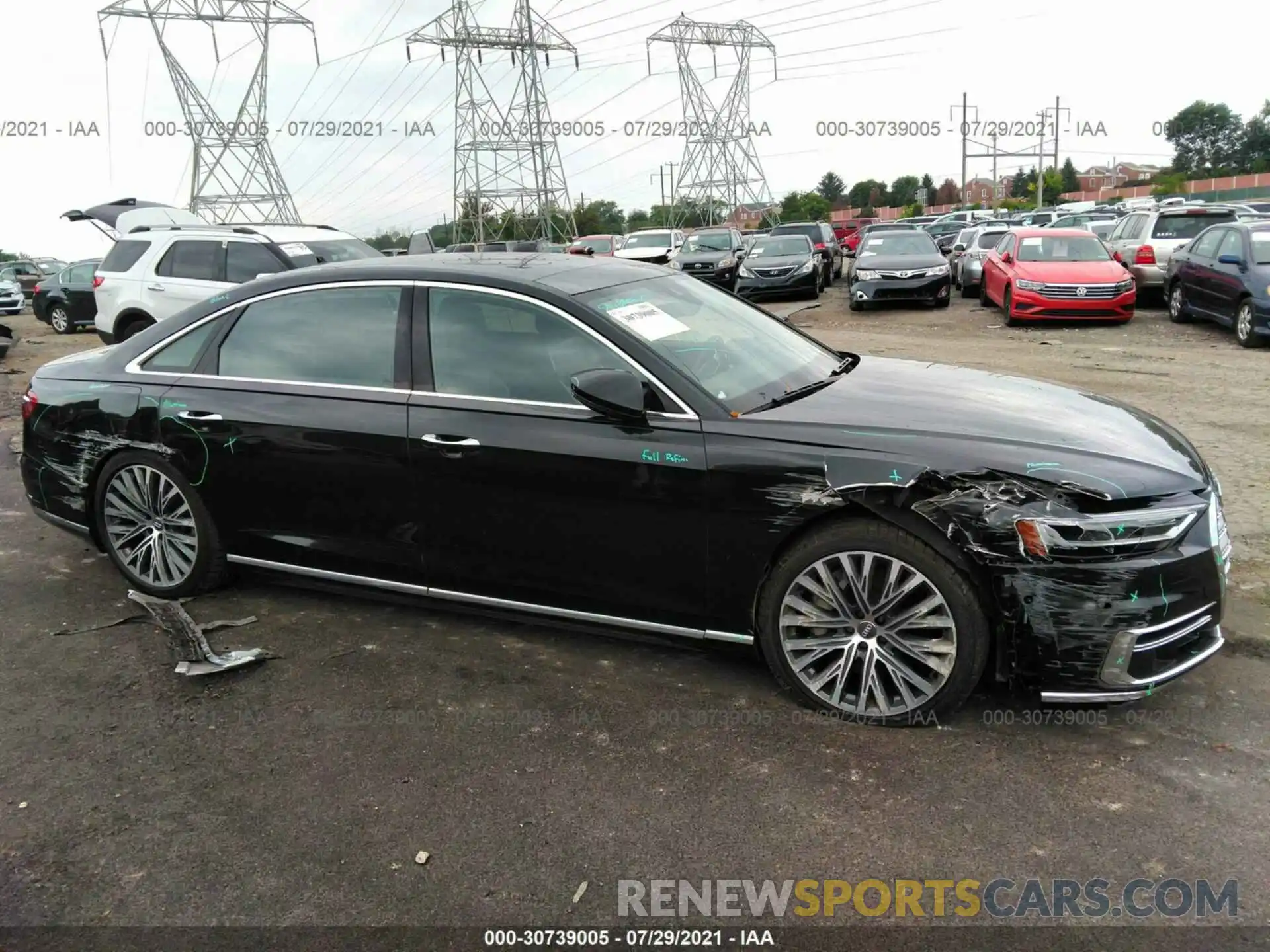 6 Photograph of a damaged car WAU8DAF86KN013199 AUDI A8 2019