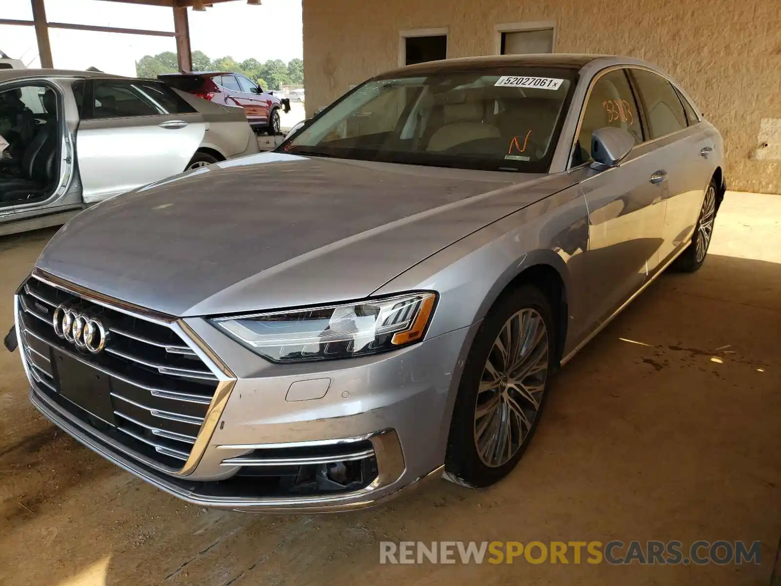 2 Photograph of a damaged car WAU8DAF86KN023070 AUDI A8 2019