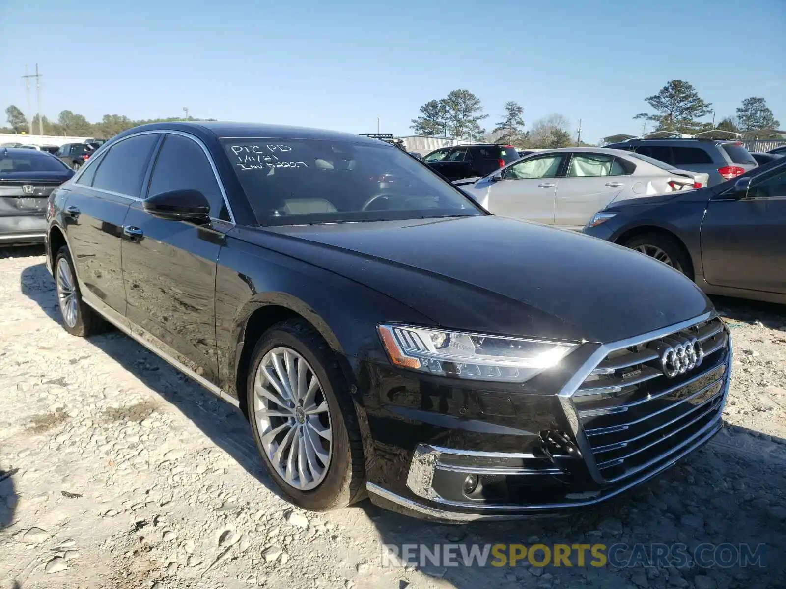 1 Photograph of a damaged car WAU8DAF87KN010229 AUDI A8 2019