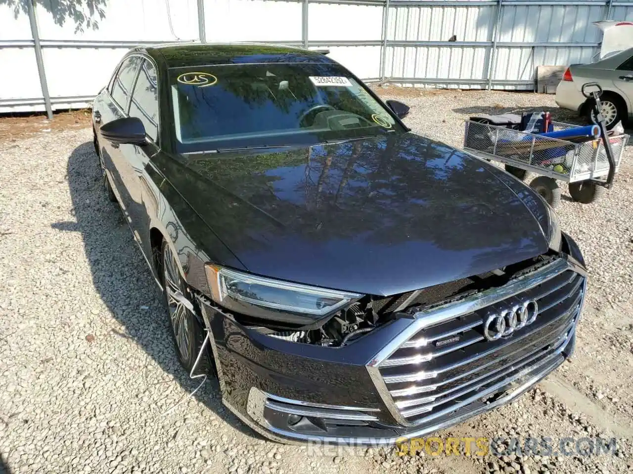 1 Photograph of a damaged car WAU8DAF87KN014510 AUDI A8 2019