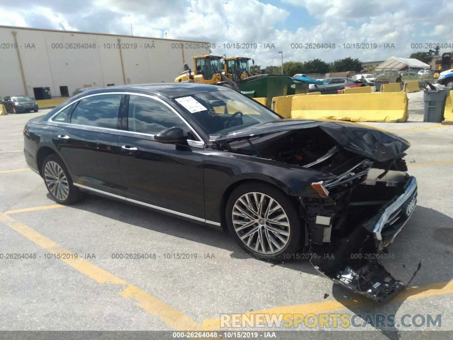 1 Photograph of a damaged car WAU8DAF88KN002849 AUDI A8 2019