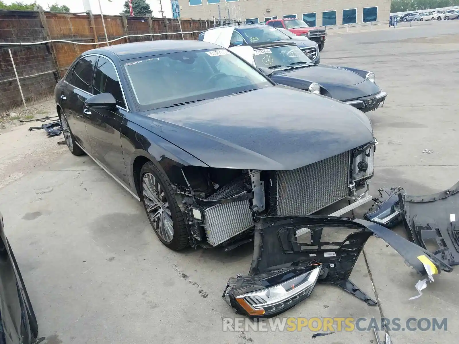 1 Photograph of a damaged car WAU8DAF88KN003208 AUDI A8 2019