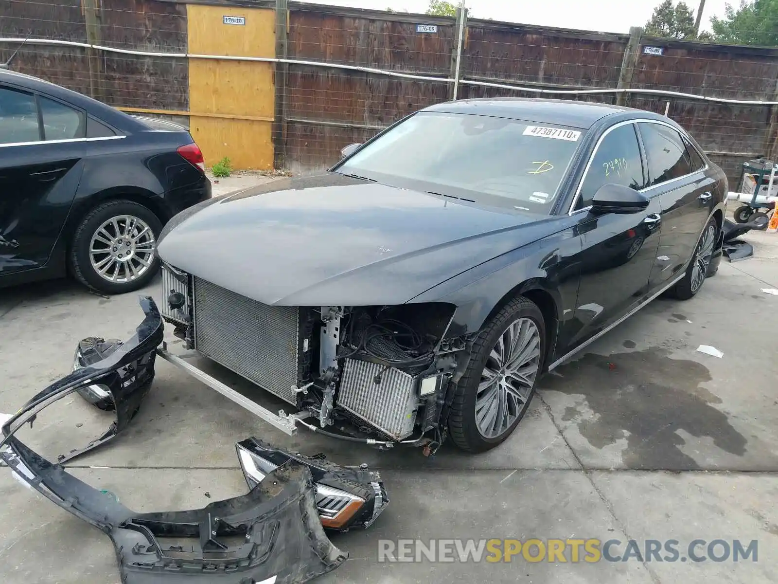 2 Photograph of a damaged car WAU8DAF88KN003208 AUDI A8 2019