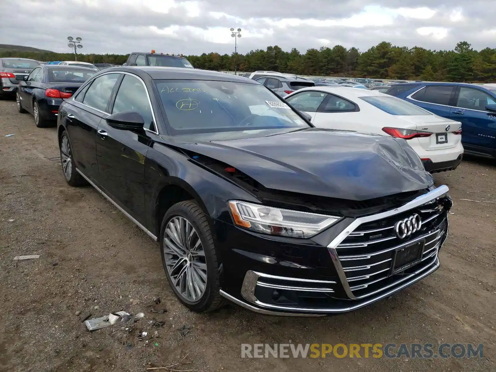 1 Photograph of a damaged car WAU8DAF88KN005640 AUDI A8 2019