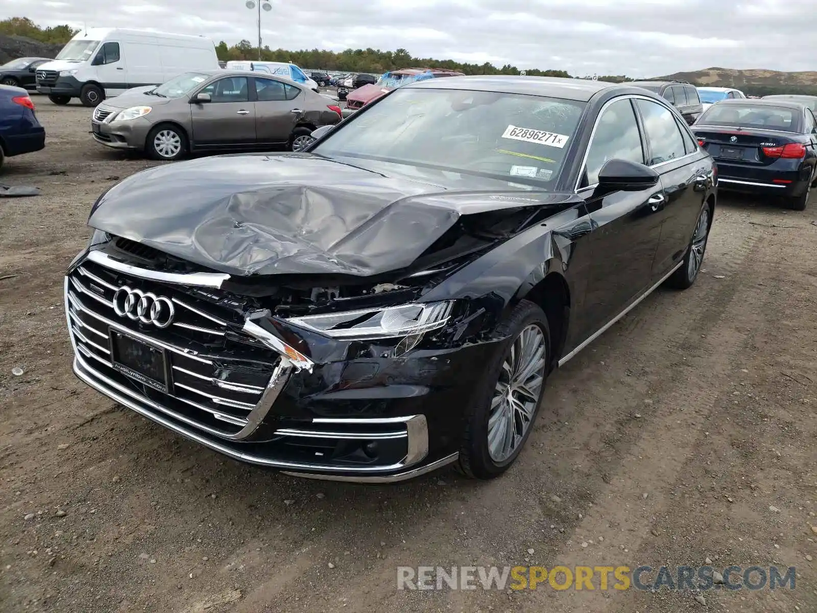 2 Photograph of a damaged car WAU8DAF88KN005640 AUDI A8 2019