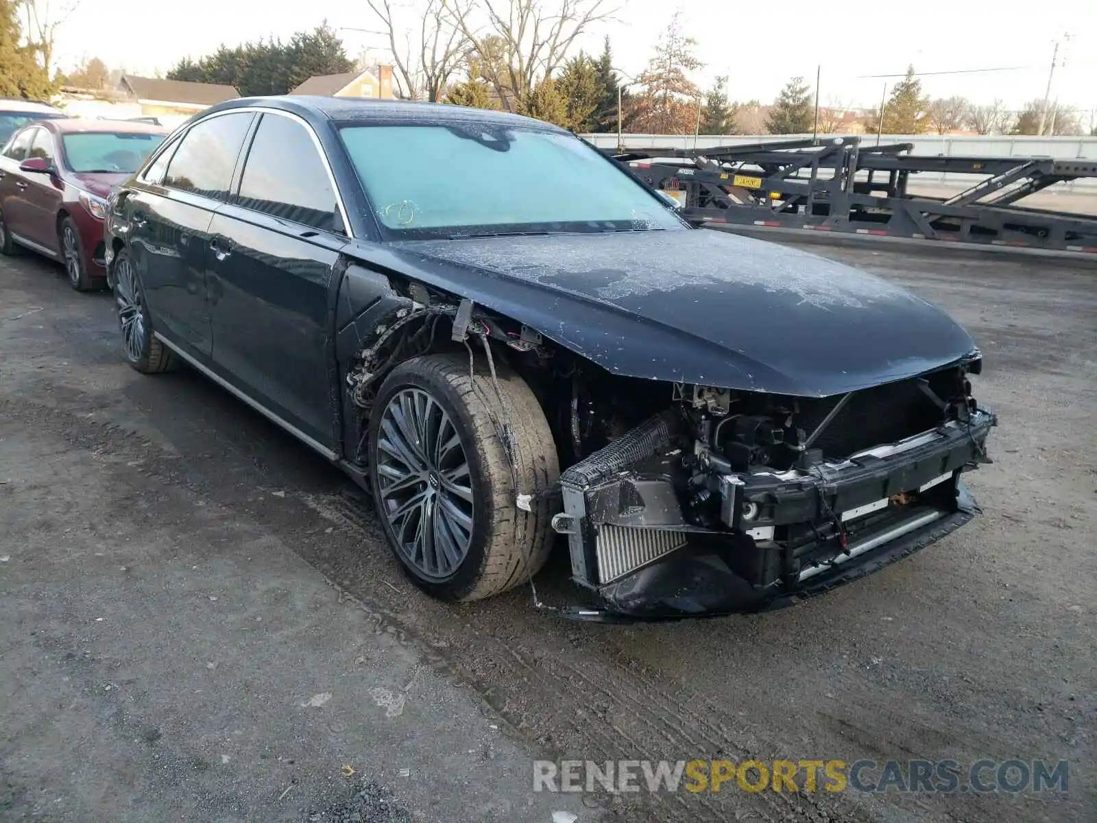 1 Photograph of a damaged car WAU8DAF88KN015522 AUDI A8 2019