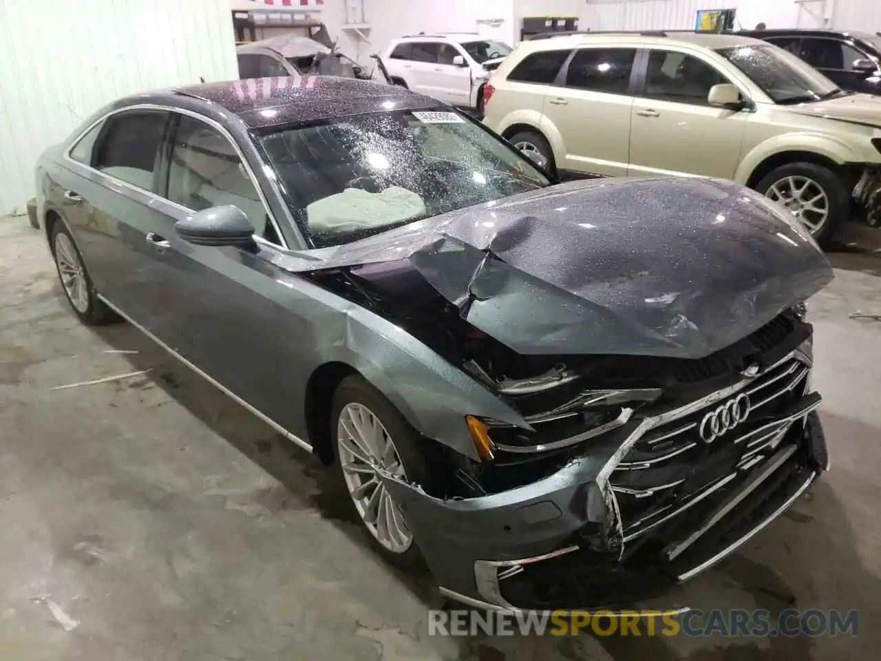 1 Photograph of a damaged car WAU8DAF88KN017254 AUDI A8 2019