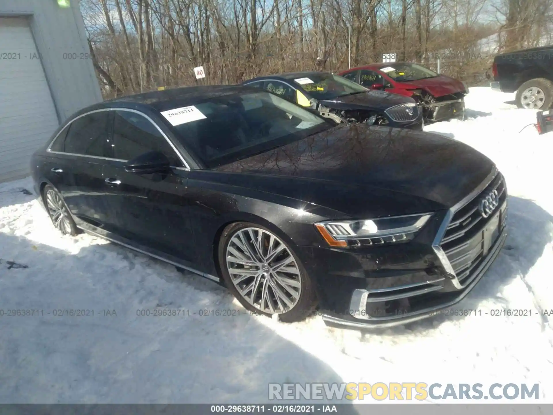 1 Photograph of a damaged car WAU8DAF88KN023037 AUDI A8 2019