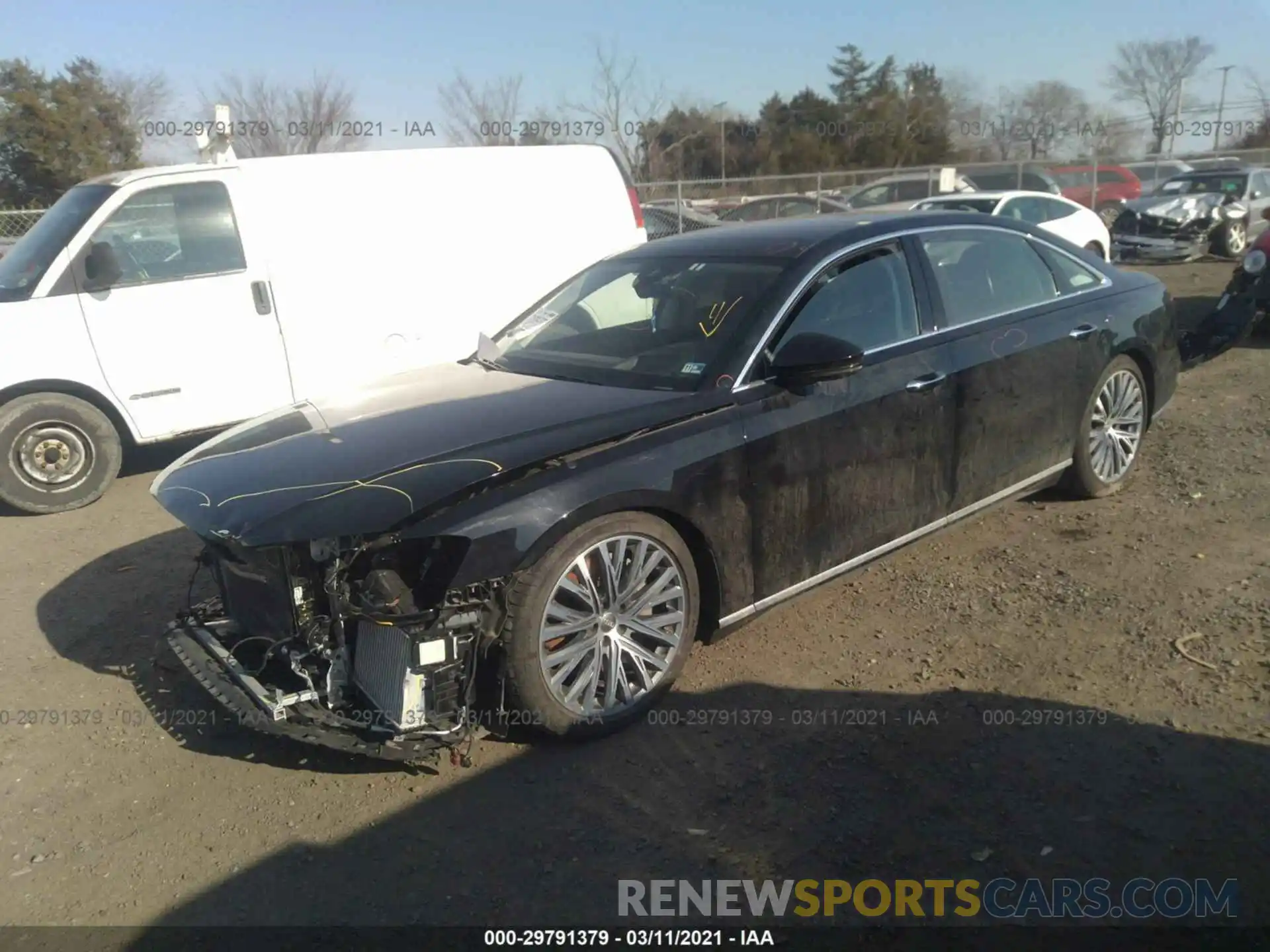 2 Photograph of a damaged car WAU8DAF89KN011107 AUDI A8 2019