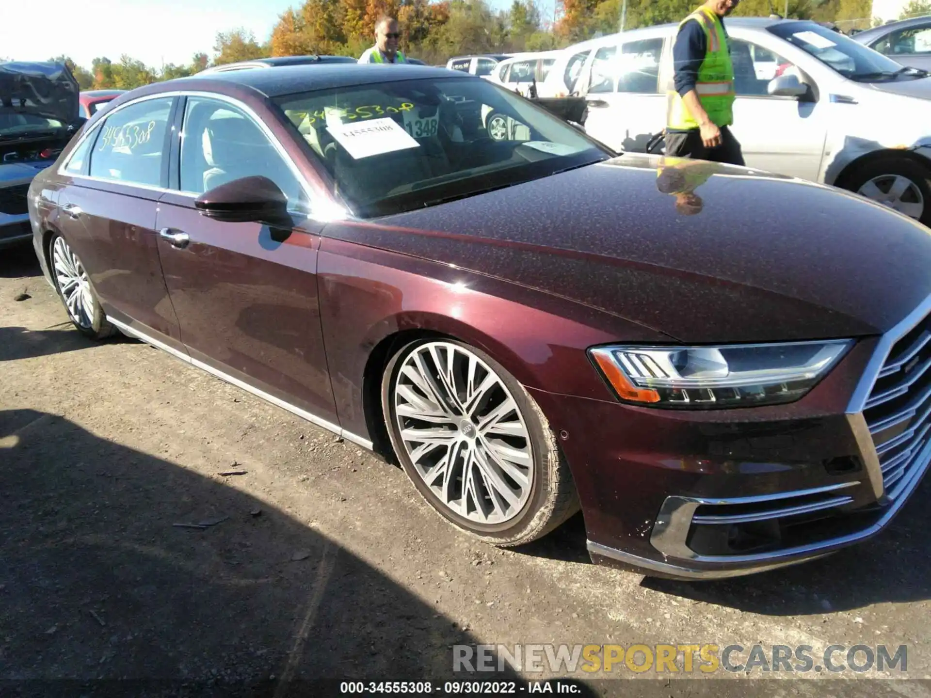 1 Photograph of a damaged car WAU8DAF8XKN006501 AUDI A8 2019