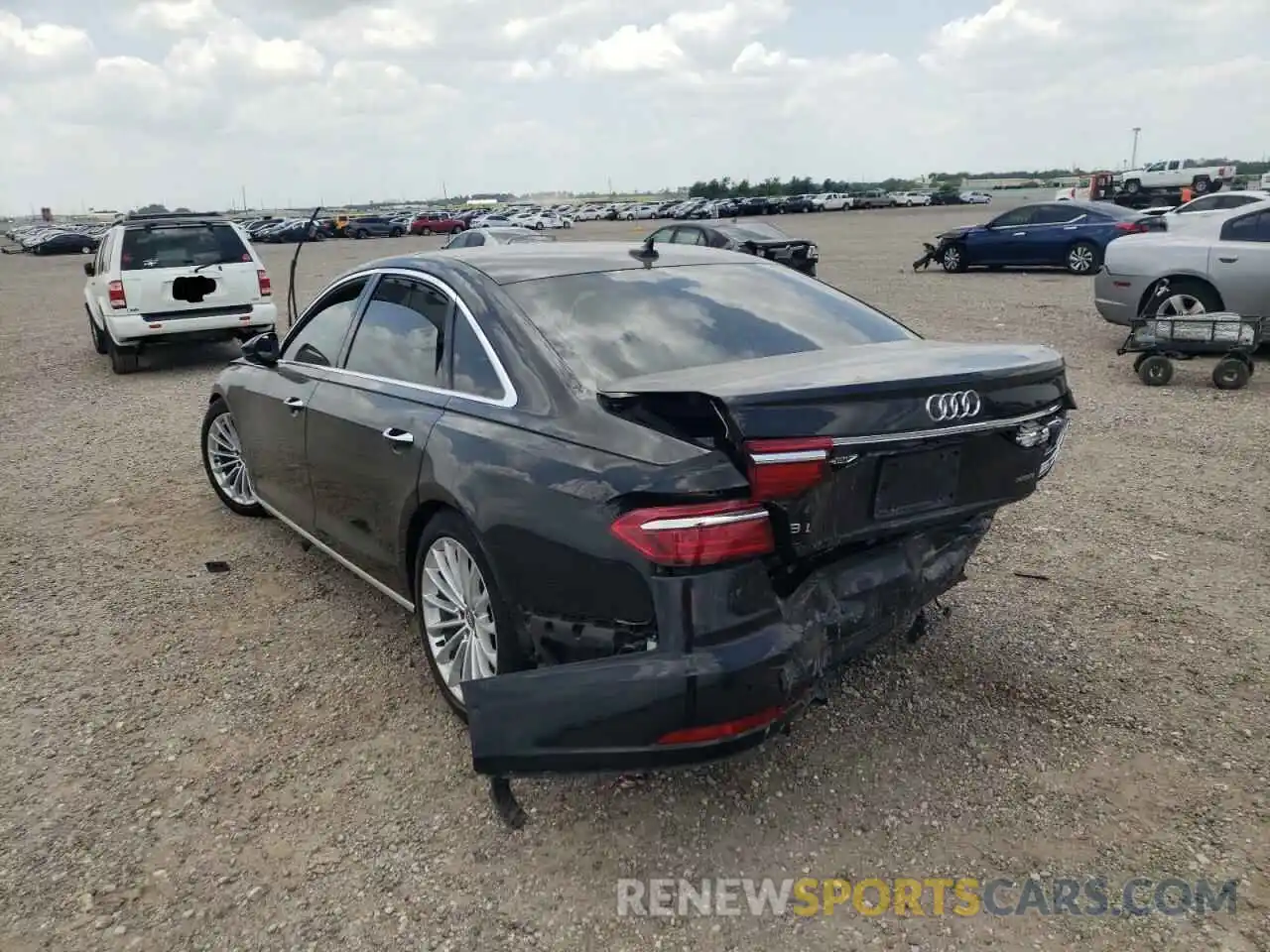 3 Photograph of a damaged car WAU8DAF8XKN018986 AUDI A8 2019