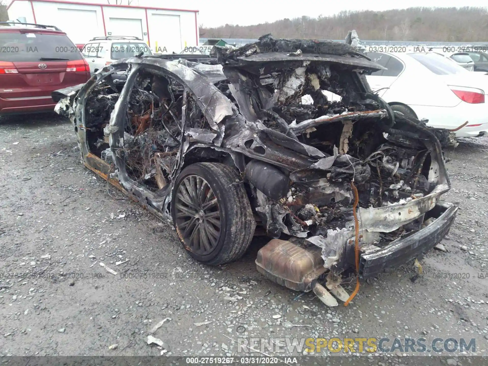 3 Photograph of a damaged car WAU8DBF80KN005055 AUDI A8 2019