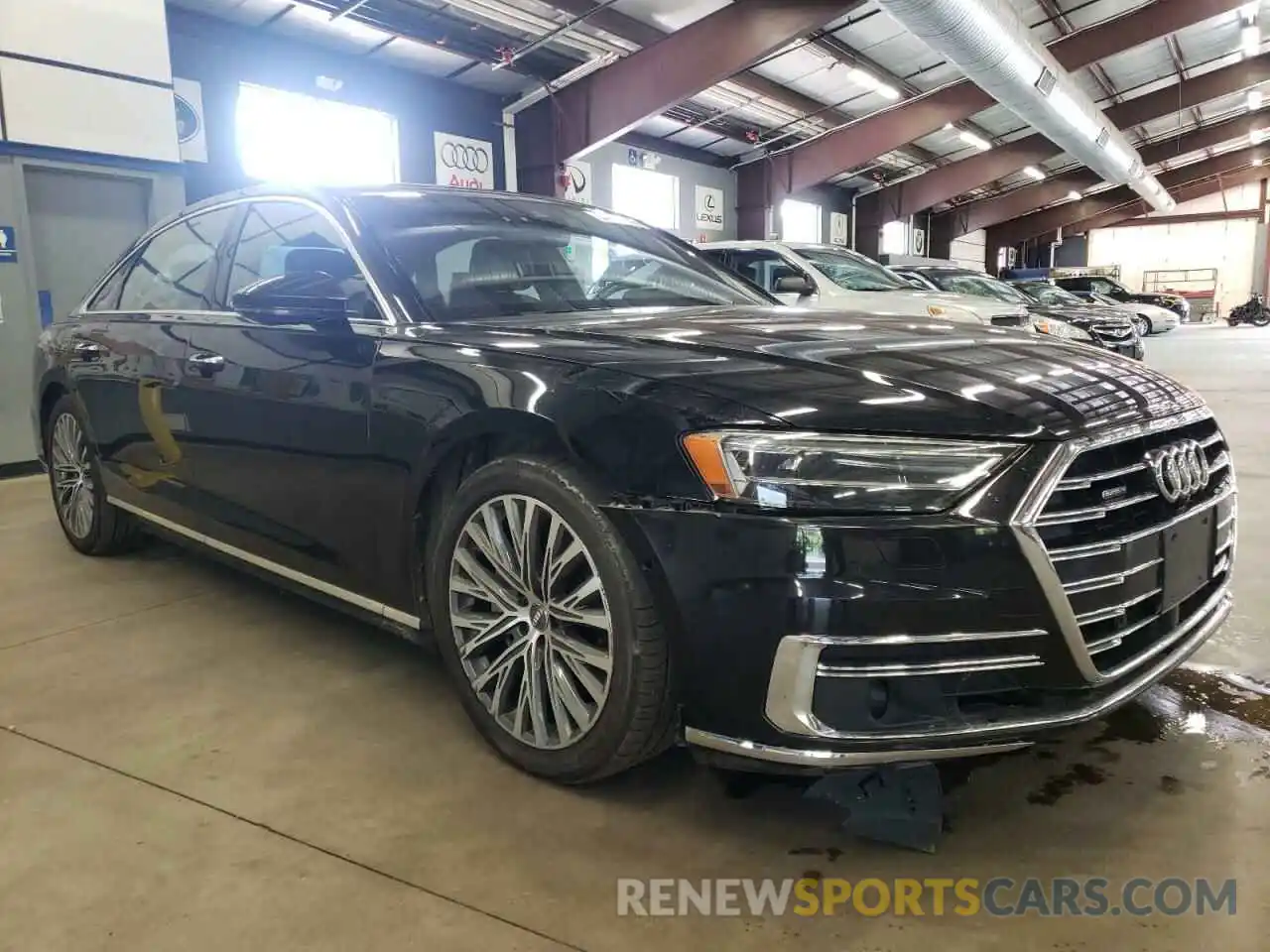 1 Photograph of a damaged car WAU8DBF81KN012435 AUDI A8 2019