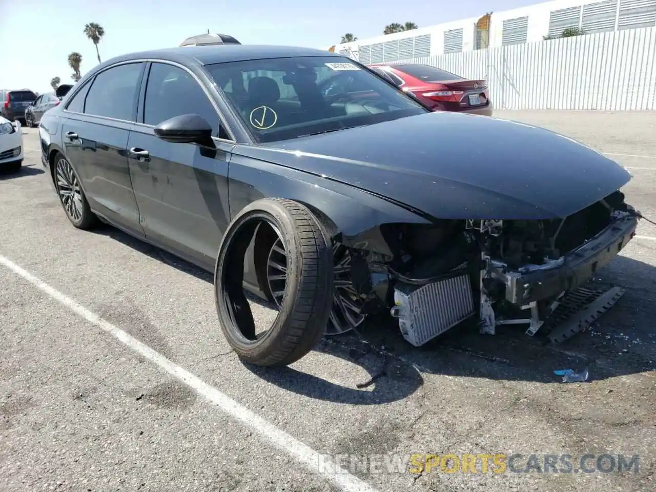 1 Photograph of a damaged car WAU8DBF83KN007253 AUDI A8 2019