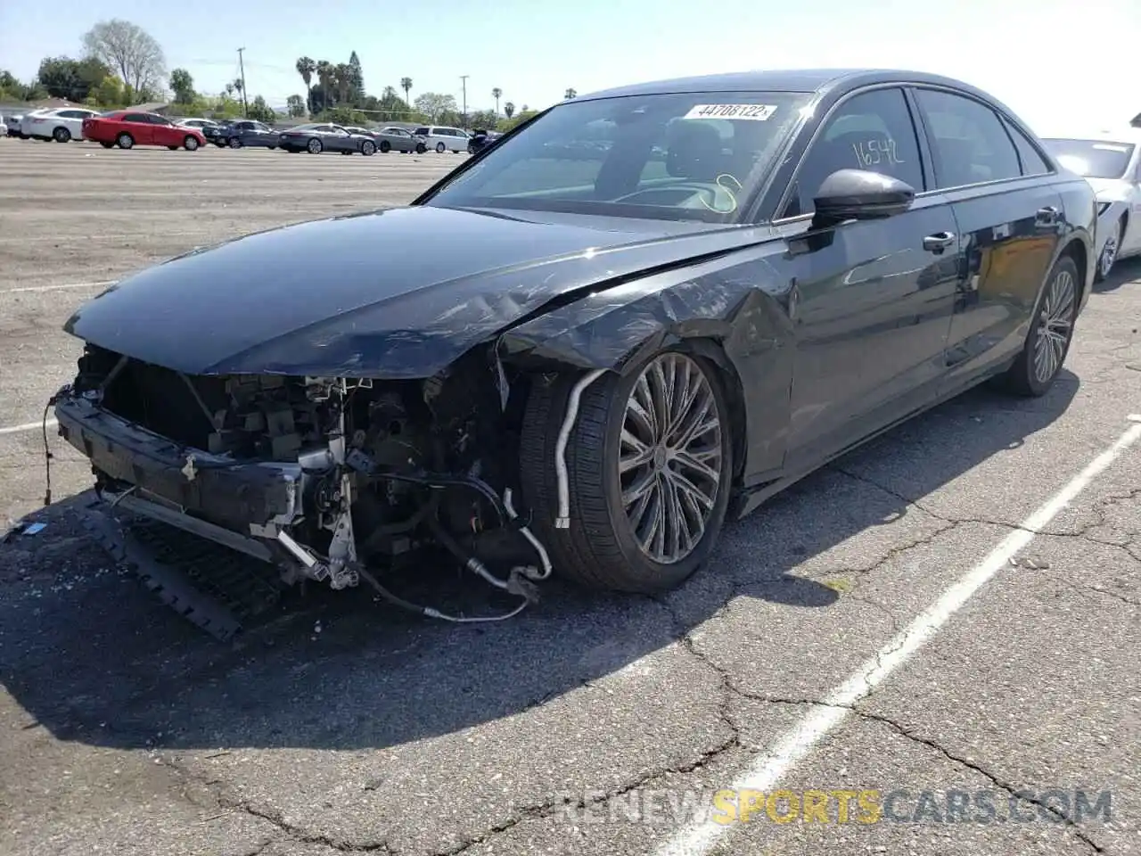 2 Photograph of a damaged car WAU8DBF83KN007253 AUDI A8 2019