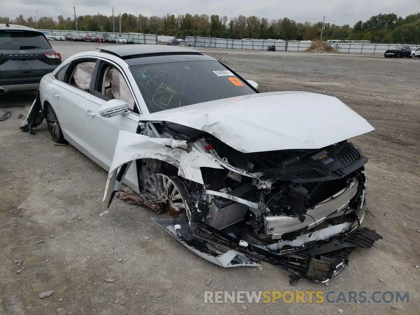 1 Photograph of a damaged car WAU8DBF85KN013202 AUDI A8 2019