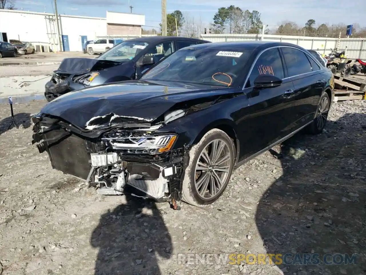 2 Photograph of a damaged car WAU8EAF87KN024046 AUDI A8 2019