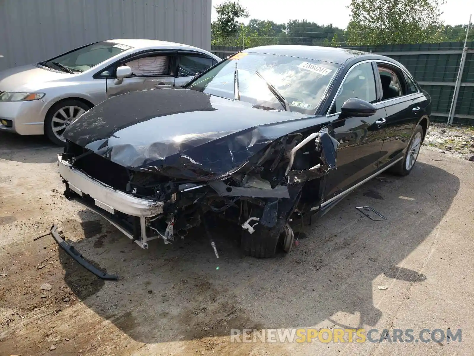 2 Photograph of a damaged car WAU8DAF8XLN004829 AUDI A8 2020