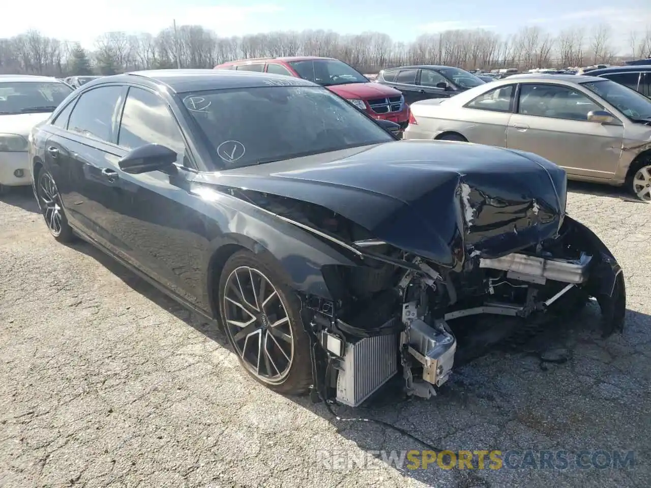 1 Photograph of a damaged car WAU8EAF80LN006473 AUDI A8 2020