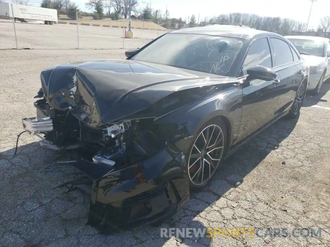 2 Photograph of a damaged car WAU8EAF80LN006473 AUDI A8 2020