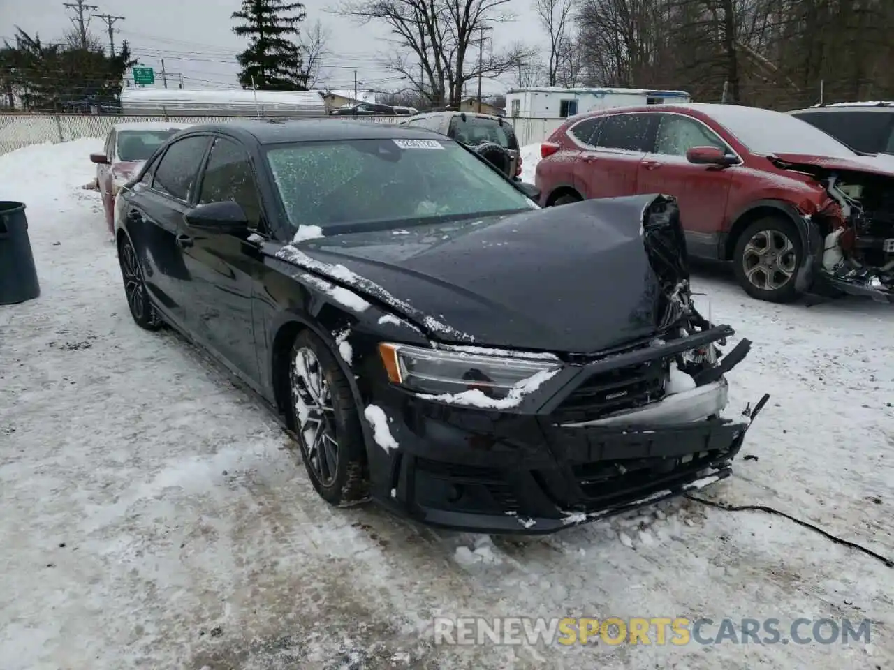 1 Photograph of a damaged car WAU8EAF84LN004368 AUDI A8 2020