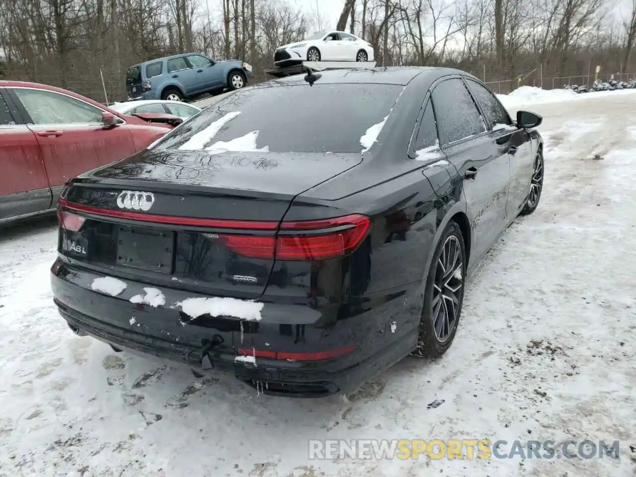 4 Photograph of a damaged car WAU8EAF84LN004368 AUDI A8 2020