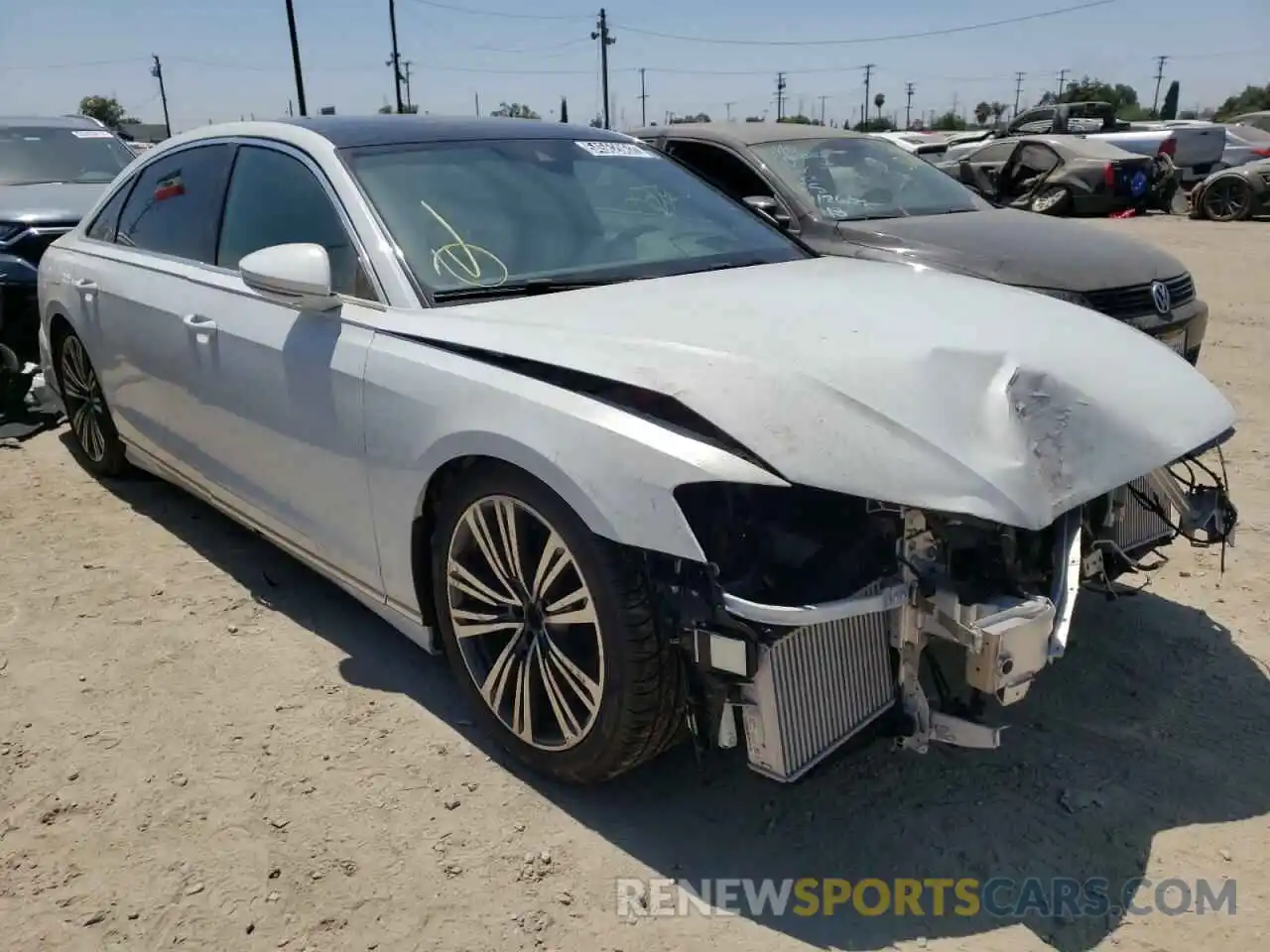 1 Photograph of a damaged car WAU8EAF88LN004292 AUDI A8 2020